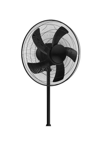 Kumtel Siyah 16 İnç Ayaklı Vantilatör 50 W, 5 Pervaneli, 3 Kademeli, 121 Cm Yükseklik