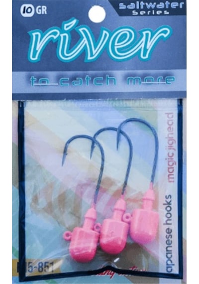 Rıver Magıc Jıg Head Pınkglow 3p 4 GR