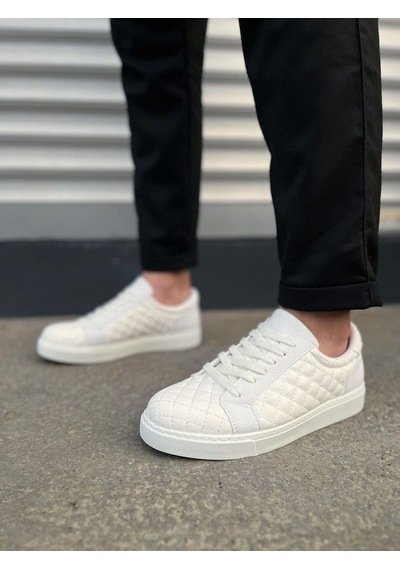 Aymood Jy166 Prestige Bağcıklı Cilt Kapitone Desenli Erkek Günlük Sneaker Ayakkabı Cbt - Beyaz Aymood Jy166 Prestige Bağcıklı Cilt Kapitone Desenli Erkek Günlük Sneaker Ayakkabı Cbt - Beyaz