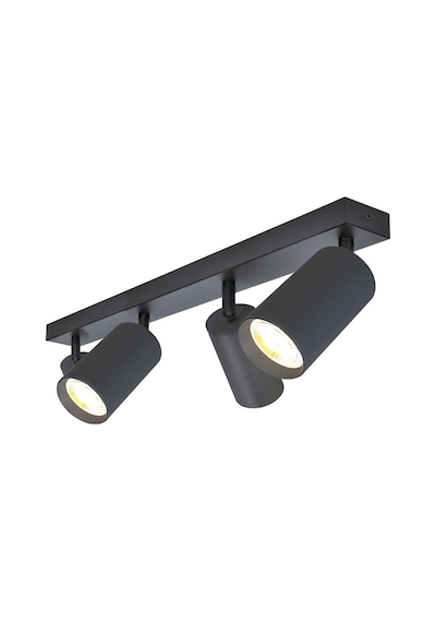 Rıolight Modern Siyah Salon,mutfak,giyinme Odası,cafeler İçin Metal 4lü Spot Avize Ampul Dahil