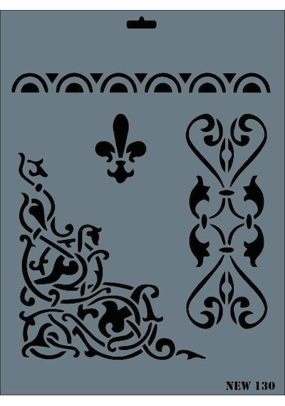 Rich New Seri N-130 Stencil 35x25 Cm - Uxfo-287585 Renkli