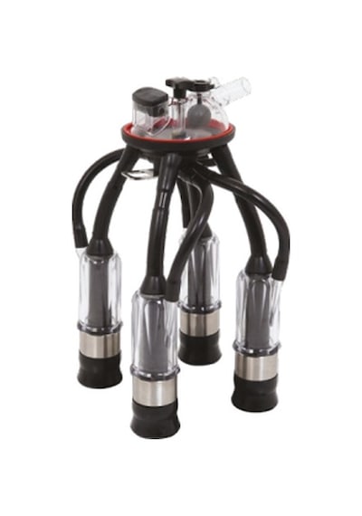 Melasty Süt Sağma Makinesi 240 Cc Sağım Demeti Özel Ölçü Şeffaf Kılıf / Silikon Memelik -2456
