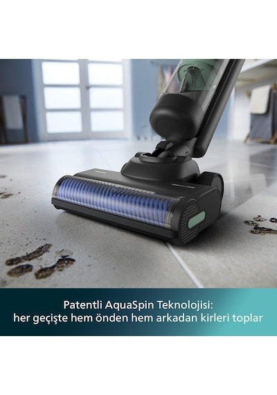 Philips Aqua Trio 7000 Serisi XW7263/11 Kablosuz Dikey Şarjlı Süpürge