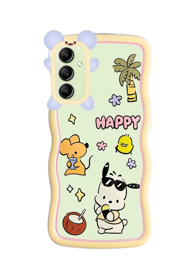 Samsung Galaxy Uyumlu A14 Kılıf Marla Seri Desenli Silikon Kapak