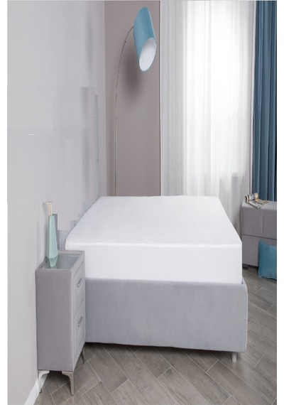 Mycey Fitted Çift Kişilik Alez 160x200+30 Cm Micro Kumaş Sıvı Geçirmez Beyaz
