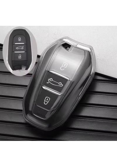 Citroen C4x Sustasız Anahtar Kılıfı Şeffaf