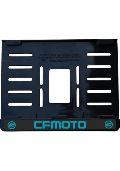 Cf Moto Uyumlu Plastik 15x24 Cm Kırılmaz Plakalık Çok Renkli Siyah