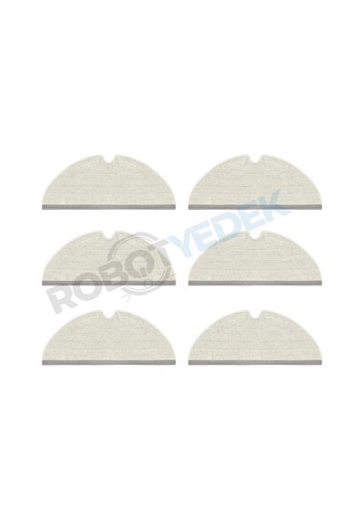 Roborock Q8 Max, Q8 Max Plus 6 Adet Mop Fiber Paspas