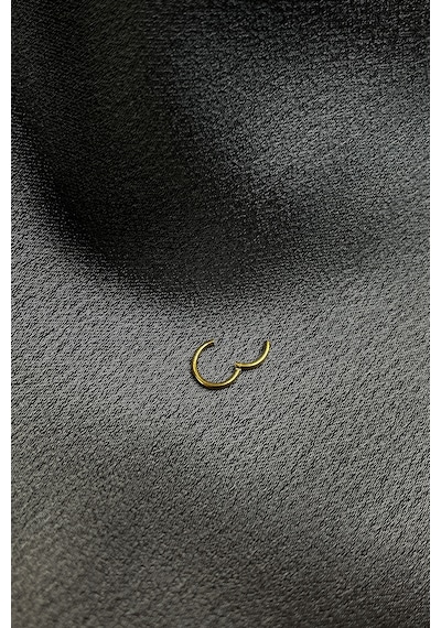 Halka Ring Model 316L Paslanmaz Çelik Altın Gold Renk Piercing Altın