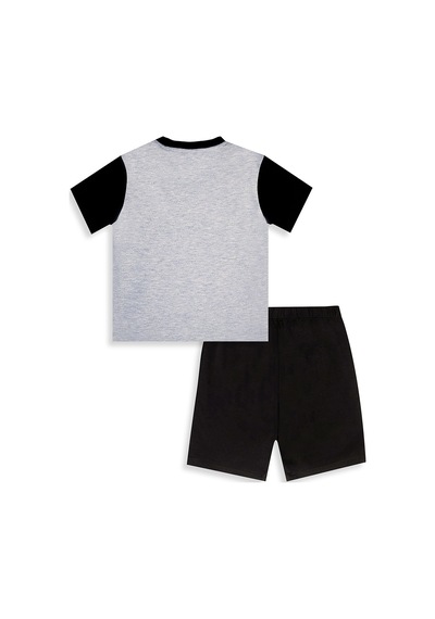 Denokids İnşaat Araçları Erkek Çocuk T-shirt Şort Takım Çok Renkli
