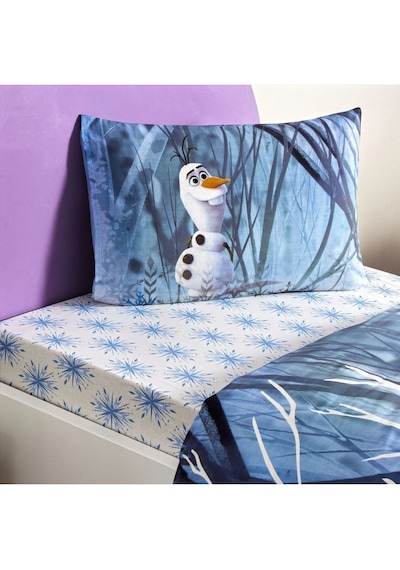 Taç Lisanslı Disney Frozen Winter Tek Kişilik Pamuk Nevresim Takı