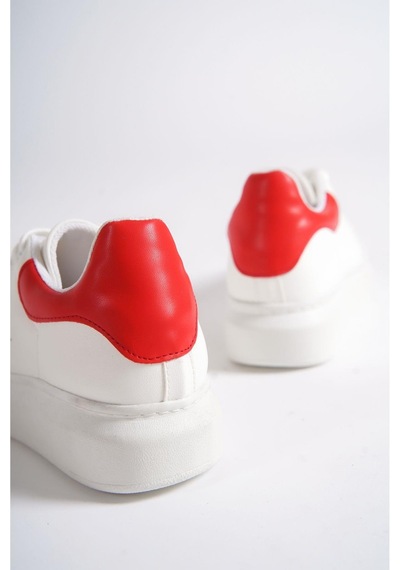 Mubiano Mbmkq200-bk Kadın Kalın Taban Beyaz/kırmızı Sneaker & Spor Ayakkabı Beyaz/kırmızı