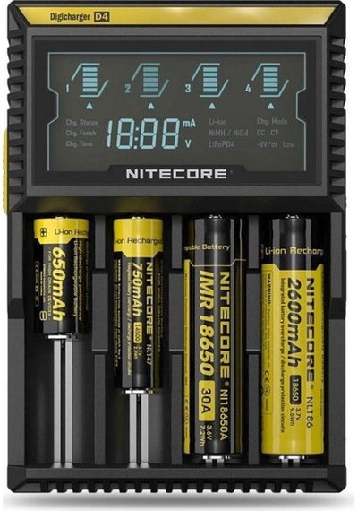Nitecore D4 Digi Charger Li-ion / Nı-cd / Nı-mh / Lifepo4 Di Tdrtr