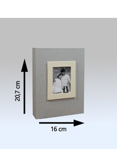 NRCN K57100 13 x 18 CM 100'lük Koton Desenli Fotoğraf Albümü