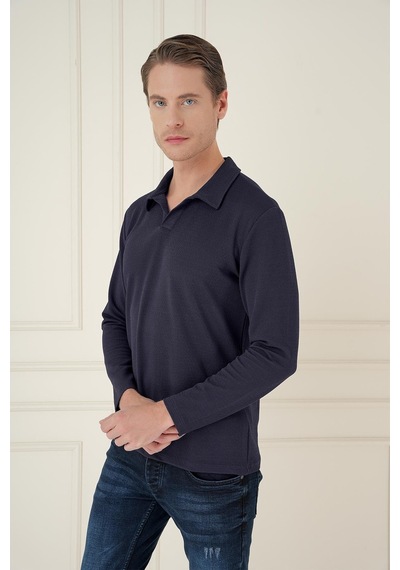 Efor Ts 890 Slim Fit Lacivert Spor T-shirt Lacivert