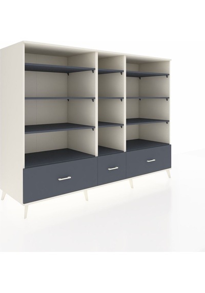 Kronos Dolap 12 Raflı 3 Çekmeceli 220x59x163 Aytaşı-antrasit Aytaşı-antrasit Kronos Dolap 12 Raflı 3 Çekmeceli 220x59x163 Aytaşı-antrasit Aytaşı-antrasit