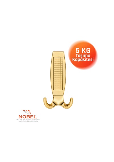 Eli Za Portmanto Askısı, Metal Vestiyer Askısı, 208 Gr, Dolap Ve Duvar Askılığıaltın Vidalı Altın