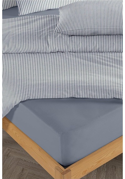 Tr Striped %100 Pamuk Ranforce Yezra Lacivert Ipliği Boyalı Nevresim Takımı Çift Kişilik - 200x220 Cm,lacivert Diğer