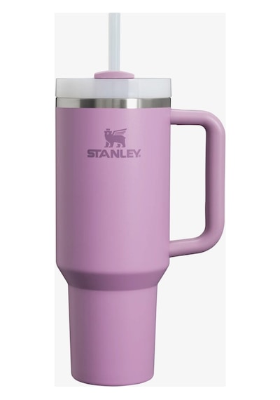 Stanley Kişiselleştirilebilir Quencher Pipetli Paslanmaz Çelik Vakum Yalıtımlı Termos Bardak 1.18 L Özel İsimli Lila