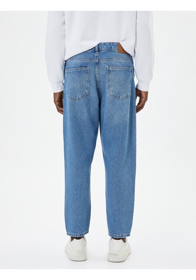 Koton Loose Fit Bol Kot Pantolon - Steve Jean Açık İndigo 4wam40404nd 4wam40404nd600 Açık İndigo Koton Loose Fit Bol Kot Pantolon - Steve Jean Açık İndigo 4wam40404nd 4wam40404nd600 Açık İndigo