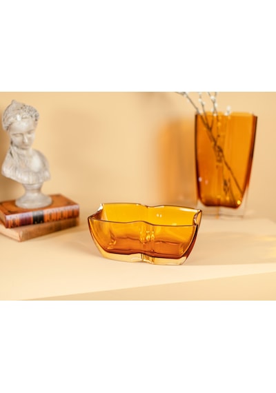 Madame Coco Loches El Yapımı Cam Vazo - Büyük Boy 1kvazo032125x10 Cm-gold