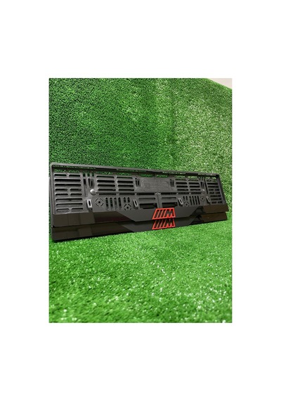 Pleksi Otomobil Plakalık Dubai Model Bmw Uyumlum Kırmızı Logolu Plakalık - 730656217
