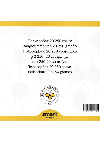 Polisorbat 20 Teknik Tip 250 G