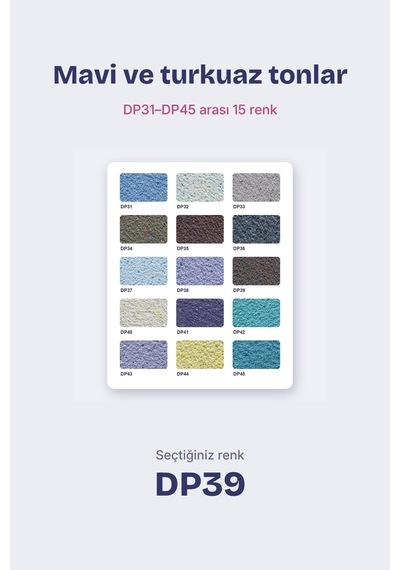 Depka Pamuk Sıva Dp39 2 Kg 7-8 M² İpek Sıva Alternatifi Isı Ve Ses Yalıtımlı Dekoratif Sıva