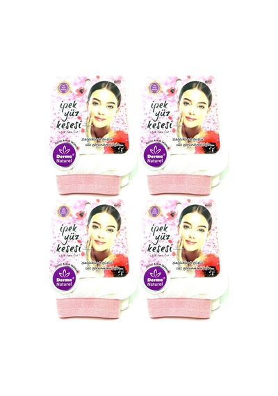 Derma Naturel İpek Yüz Kesesi Ms-31 4 Lü Set