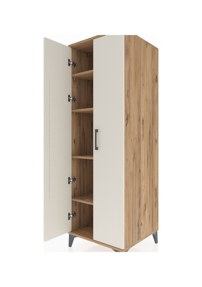 Kronos Dolap 4 Raflı 2 Kapaklı 60x59x182 Çam-aytaşı Çam