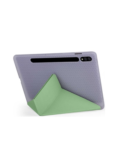 Goocamp Galaxy Tab S7 T870 Kılıf Uyumlu Tri Folding Kalem Bölmeli Standlı Kılıf-açı Tablet Kılıfı