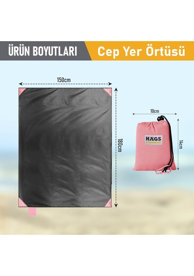 Haegs Cep Yer Örtüsü, Piknik Örtüsü Kamp Matı, Plaj Yer Örtüsü, S Kum