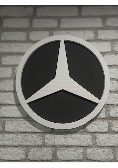 Mercedes Logo 50x50 Mercedes Araç Logo Mercedes Marka Logo Mercedes 3d Logo 50 x 50