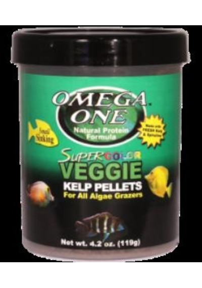 Omega One Super Color Veggie Kelp Small Pellets 100G Açık