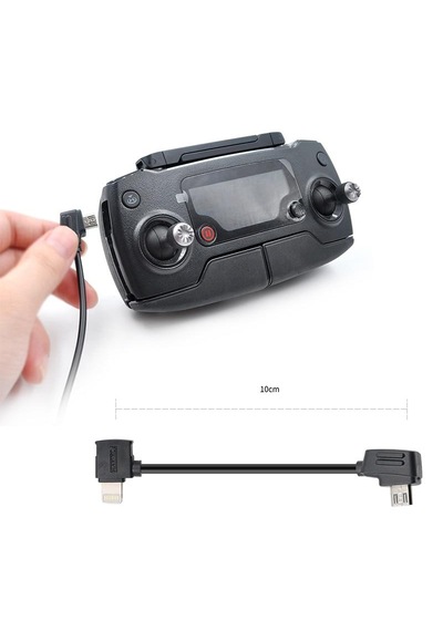 DJI Mavic Pro IOS Veri Kablosu 10 cm Telefonlar İçin Siyah Renk