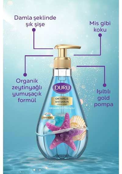 Organik Zeytinyağlı Avokado & Okyanus Sıvı Sabun Seti 2x1,5 Lt - 2x500 Ml