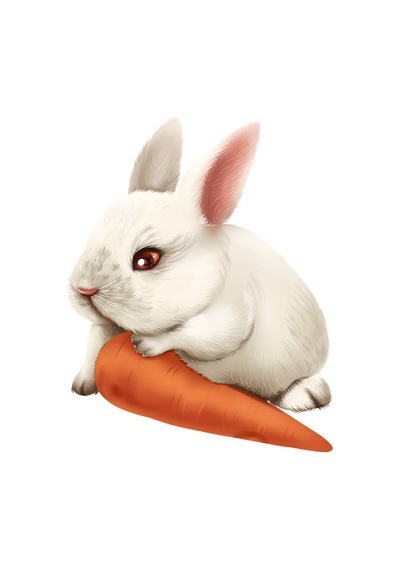 Sevimli tavşan Araba Oto Sticker etiket 16cm  model3