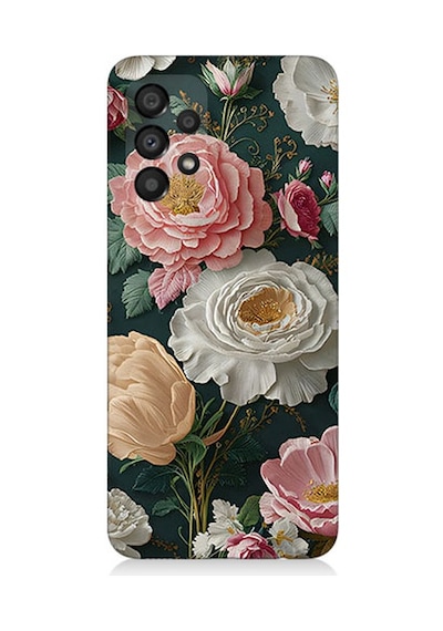 Samsung Galaxy A73 Uyumlu Çiçek Deseni Desenli Silikon Kılıf