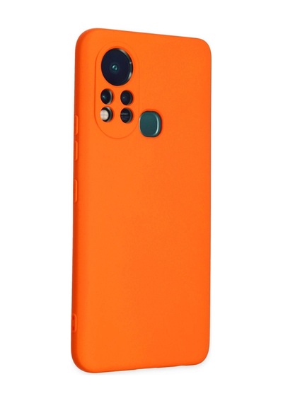 Hot 11s Kılıf Nano İçi Kadife Silikon - Turuncu Bz8683140417901