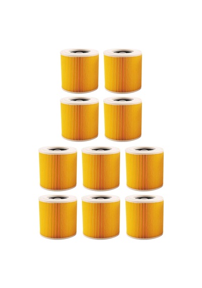 Karcher K 2301 Uyumlu Süpürge Silindirik Filtresi 10 Adet Genel