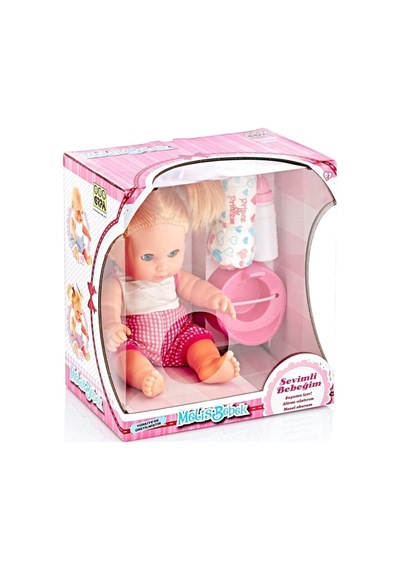 Altını Islatan Oyuncak Melis Et Bebek Seti 34 Cm