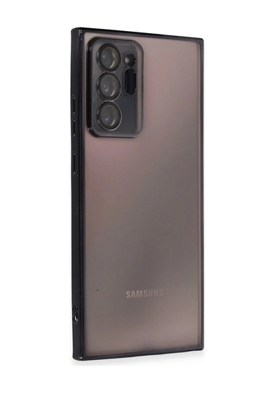 Samsung Galaxy Note 20 Ultra Kılıf Razer Lensli Silikon - Siyah