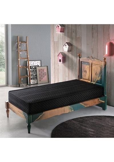 70 x 110 Pc Parrot Dark Ortopedik Yaylı Yatak Bebek Yatağı