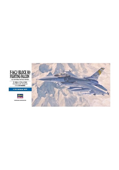 Hasegawa D18 448 1/72 Ölçek, F-16cj Block 50 Fighting Falcon, Savaş Uçağı Plastik Model Kiti-48773
