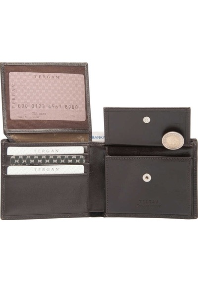 Tergan Kahve Deri Erkek Cüzdan - S1ce00001254-a98 Kahverengi