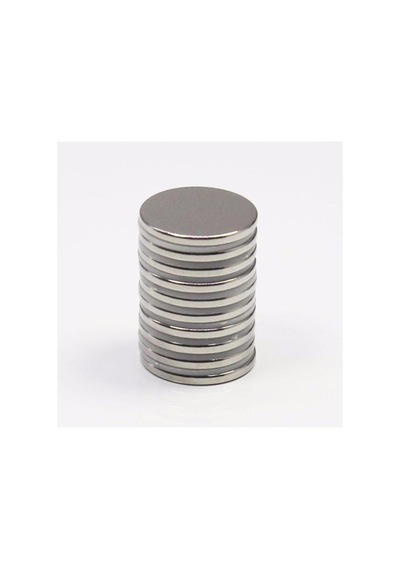 Dünya Magnet 10 Adet 20mm X 2mm Yuvarlak Güçlü Neodyum Mıknatıs