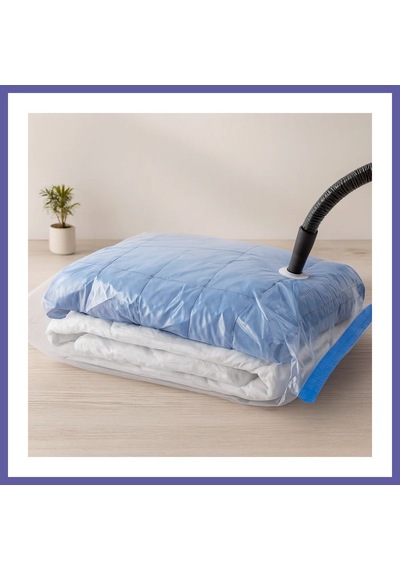 Bezos Vakuumlu Hurç 3'lü Set 2x55x90 Cm + 1x80x100 Cm - %75 Yer Tasarrufu Nıda Çok Renkli