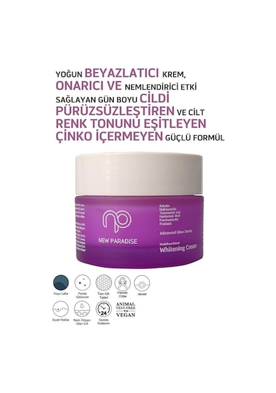 New Paradise Genital Beyazlatıcı Krem 50 Ml