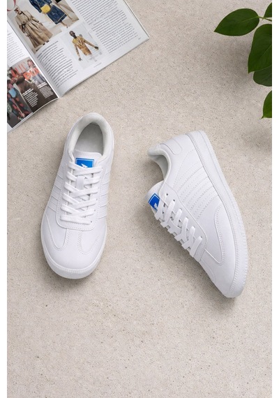 Elit Ikz1726 Kadın Klasik Sneaker Beyaz Beyaz