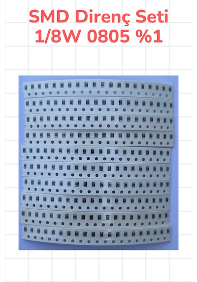 Smd Direnç Seti 1/8w 0805 %1 200 Parça 10 Çeşit 10 330 470 1k 3